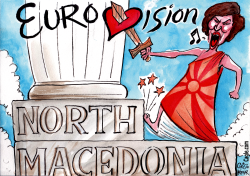 NORTH MACEDONIA’S NEW PRESIDENT AT EUROVISION by Christo Komarnitski