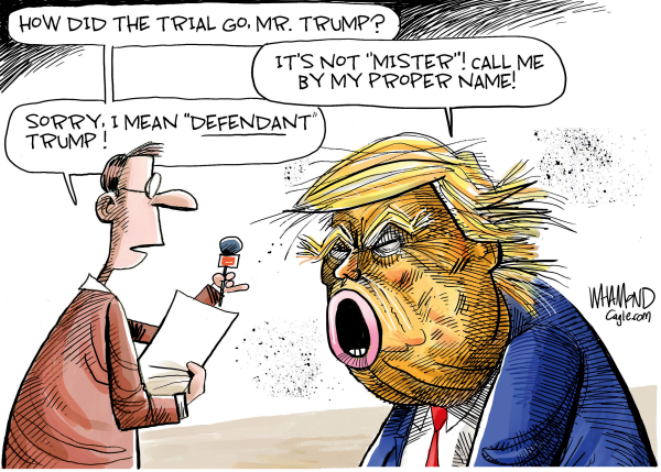 Trump Trial by Dave Whamond