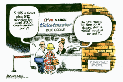 LIVE NATION/TICKETMASTER MONOPOLY by Jimmy Margulies