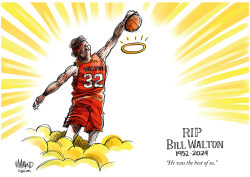 BILL WALTON RIP by Dave Whamond