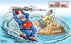 CHINA MILITARY DRILL by Paresh Nath