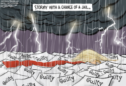 STORMY WITH A CHANCE FOR JAIL by Jeff Koterba