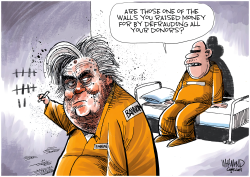 BANNON GOES TO JAIL by Dave Whamond