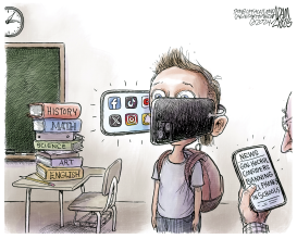 NY SCHOOLS CELL PHONE BAN by Adam Zyglis