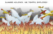 SUMMER HOLIDAYS: AIR TRAFFIC EXPLODES by Plop and KanKr