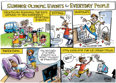 SUMMER OLYMPIC EVENTS by Dave Whamond