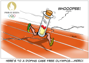 DOPING CASE FREE OLYMPICS by Tayo Fatunla