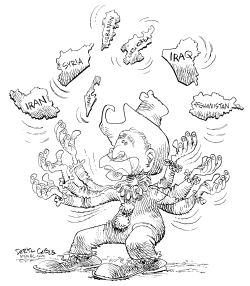 WORLD JUGGLING by Daryl Cagle