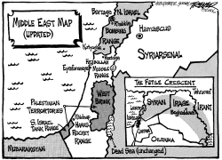 MIDEAST MAP UPDATED by John Trever