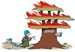 LEBANON FIRE  by Frederick Deligne