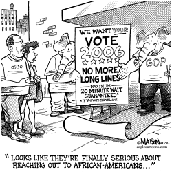 GOP REACHES OUT TO BLACK VOTERS by RJ Matson