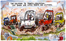 SOLUTION TO TRAFFIC CONGESTION   by Chris Slane