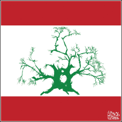 -LEBANESE FLAG by Terry Mosher