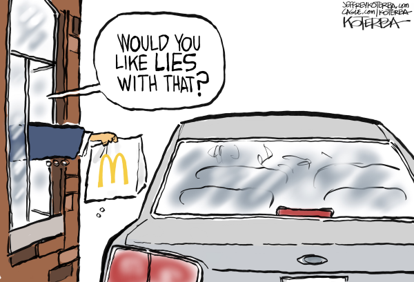 Trump Works At McDonald's By Jeff Koterba