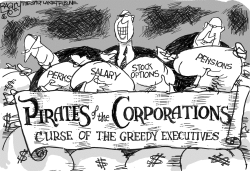 PIRATES OF THE CORPORATION by Pat Bagley