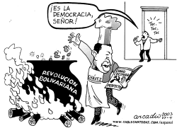 DEMOCRACIA A LA PUERTA by Arcadio Esquivel