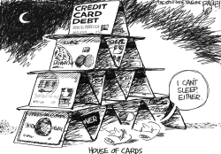 HOUSE OF CREDIT CARDS by Pat Bagley
