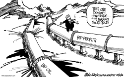 BP PROFITS by Mike Keefe