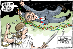 BUSH ABOVE THE LAW  by Monte Wolverton