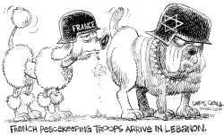 FRENCH PEACEKEEPERS by Daryl Cagle