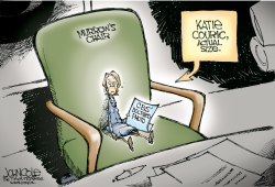 KATIE COURIC  ACTUAL SIZE   by John Cole