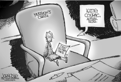 KATIE COURIC  ACTUAL SIZE by John Cole