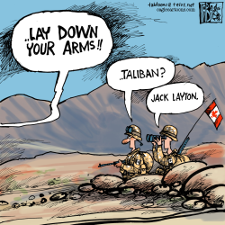 CANADA LAY DOWN YOUR ARMS COLOUR by Tab