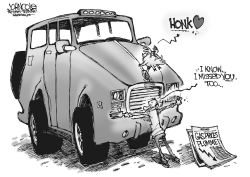 GAS PRICES FALL by John Cole