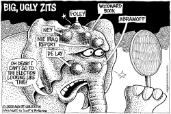 BIG UGLY GOP ZITS by Monte Wolverton