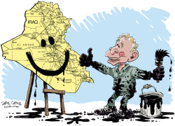 IRAQ SMILE  by Daryl Cagle