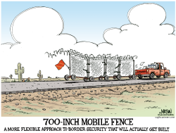 700-INCH MOBILE BORDER SECURITY FENCE- by R.J. Matson