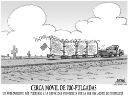 CERCA DE SEGURIDAD FRONTERIZA MOVIL DE 700-PULGADAS by R.J. Matson