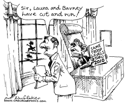 LAURA AND BARNEY by Sandy Huffaker