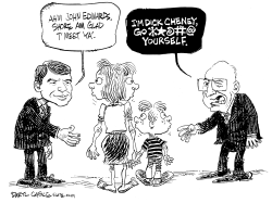 EDWARDS AND CHENEY by Daryl Cagle