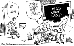IRAQ STUDY GROUP by Mike Keefe