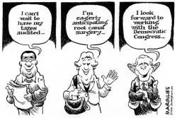 BUSH AND DEMOCRATIC CONGRESS by Jimmy Margulies