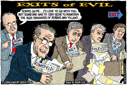 EXITS OF EVIL  by Monte Wolverton