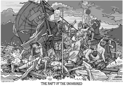 THE RAFT OF THE UNINSURED-GRAY by R.J. Matson
