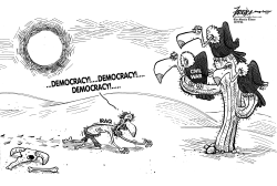IRAQ THIRSTY FOR DEMOCRACY by Manny Francisco