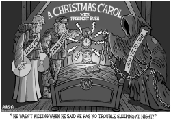 A CHRISTMAS CAROL WITH PRESIDENT BUSH by R.J. Matson