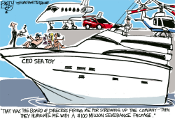 POOR LITTLE CEO  by Pat Bagley