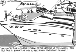 POOR LITTLE CEO by Pat Bagley