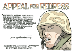 SOLDIERS' APPEAL FOR REDRESS- by R.J. Matson