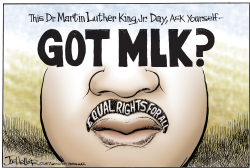 MARTIN LUTHER KING DAY  by Joe Heller