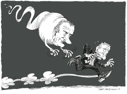 LBJ GHOST by Daryl Cagle