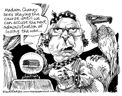 CHENEY EXIT STRATEGY by Sandy Huffaker
