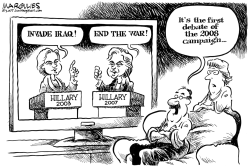 ITS THE FIRST DEBATE OF THE 2008 CAMPAIGN by Jimmy Margulies