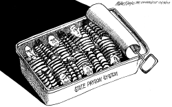 LOCAL CO PRISON SYSTEM by Mike Keefe