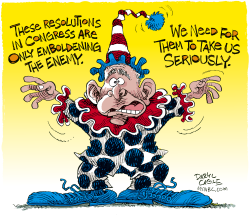 RESOLUTIONS ON IRAQ  by Daryl Cagle