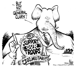 GOP AND GENERAL CLARK by Mike Lane